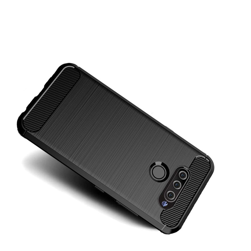 Pokrowiec Carbon Case czarny LG Q6 / 2