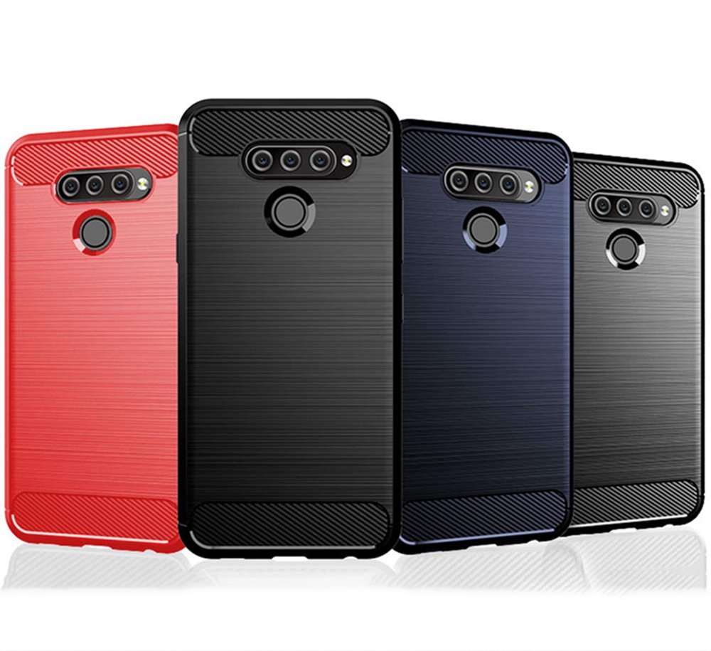 Pokrowiec Carbon Case czarny LG Q6 / 7