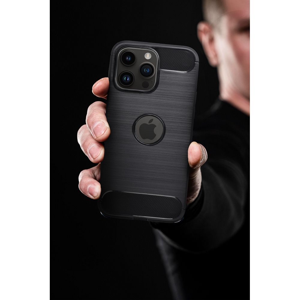 Pokrowiec Carbon Case czarny Motorola Moto G14 / 5