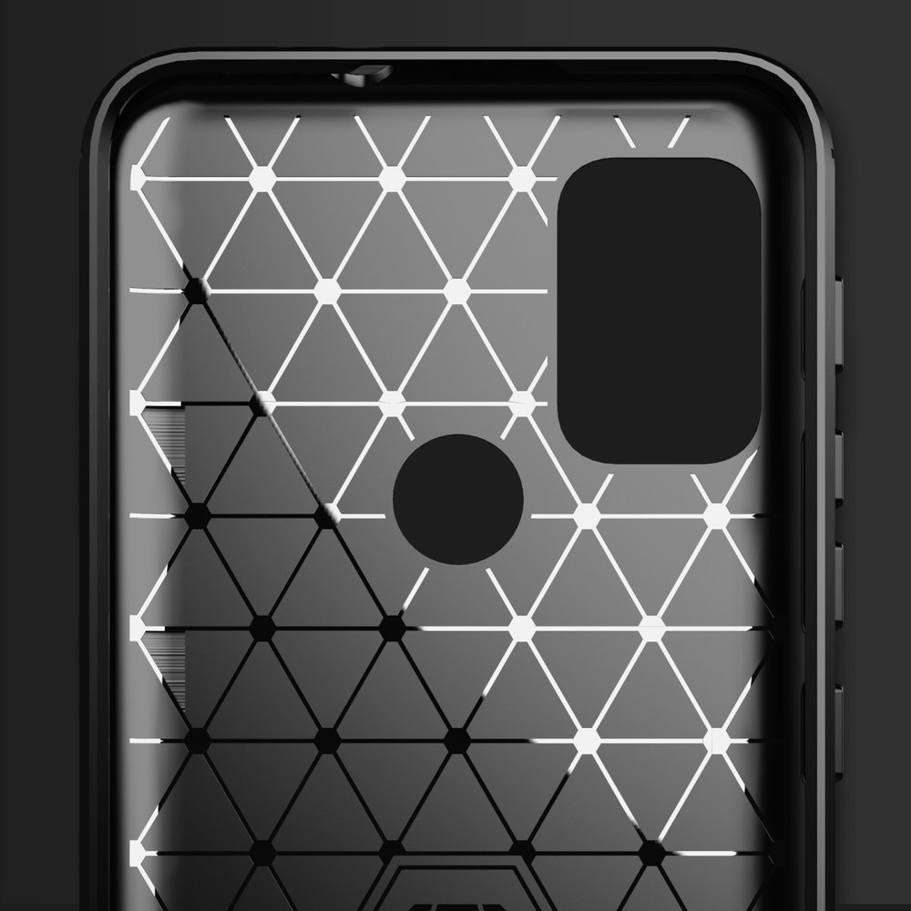 Pokrowiec Carbon Case czarny Motorola Moto G30 / 3