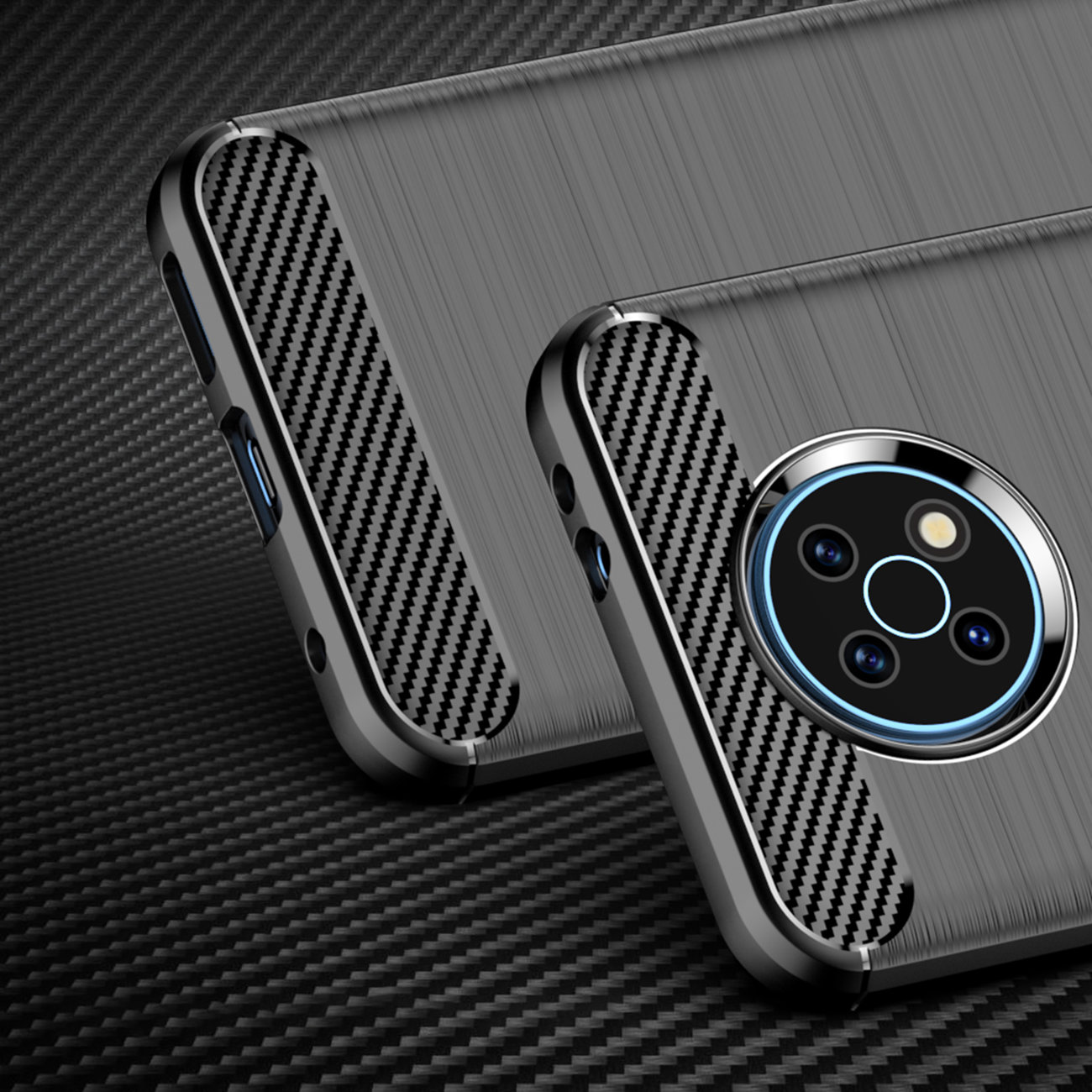 Pokrowiec Carbon Case czarny Motorola Moto G50 / 2