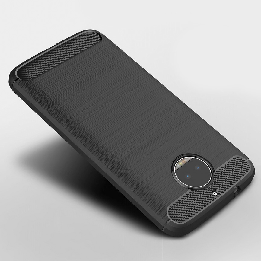 Pokrowiec Carbon Case czarny Motorola Moto G5S / 3