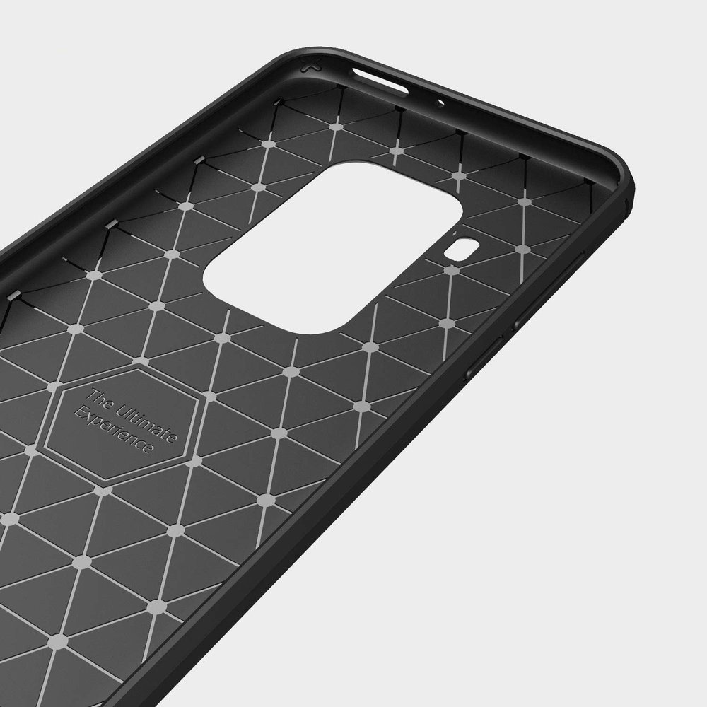 Pokrowiec Carbon Case czarny Motorola One Zoom / 4 Pokrowiec Carbon Case czarny Motorola One Zoom / 4