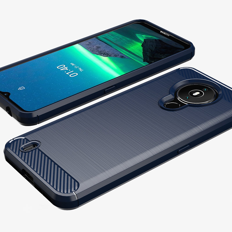 Pokrowiec Carbon Case czarny Nokia 1.4 / 5 Pokrowiec Carbon Case czarny Nokia 1.4 / 5