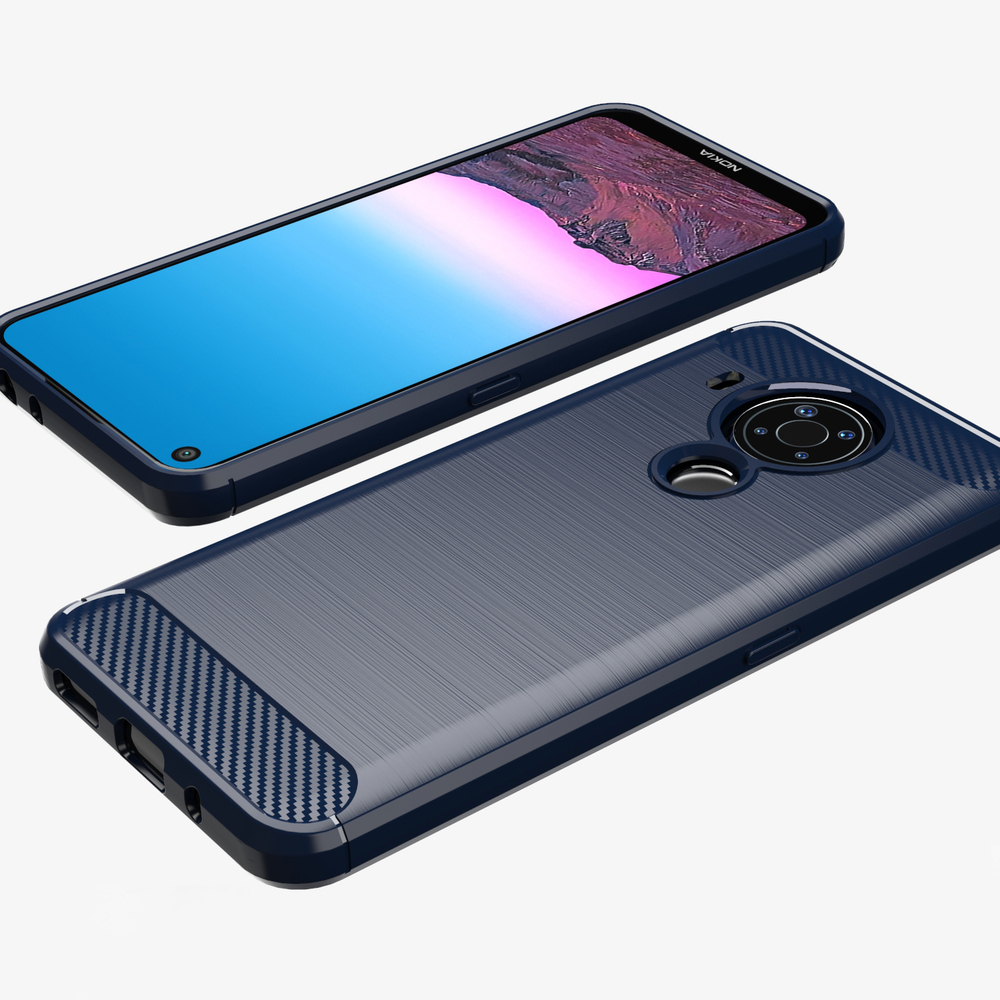 Pokrowiec Carbon Case czarny Nokia 5.4 / 5 Pokrowiec Carbon Case czarny Nokia 5.4 / 5