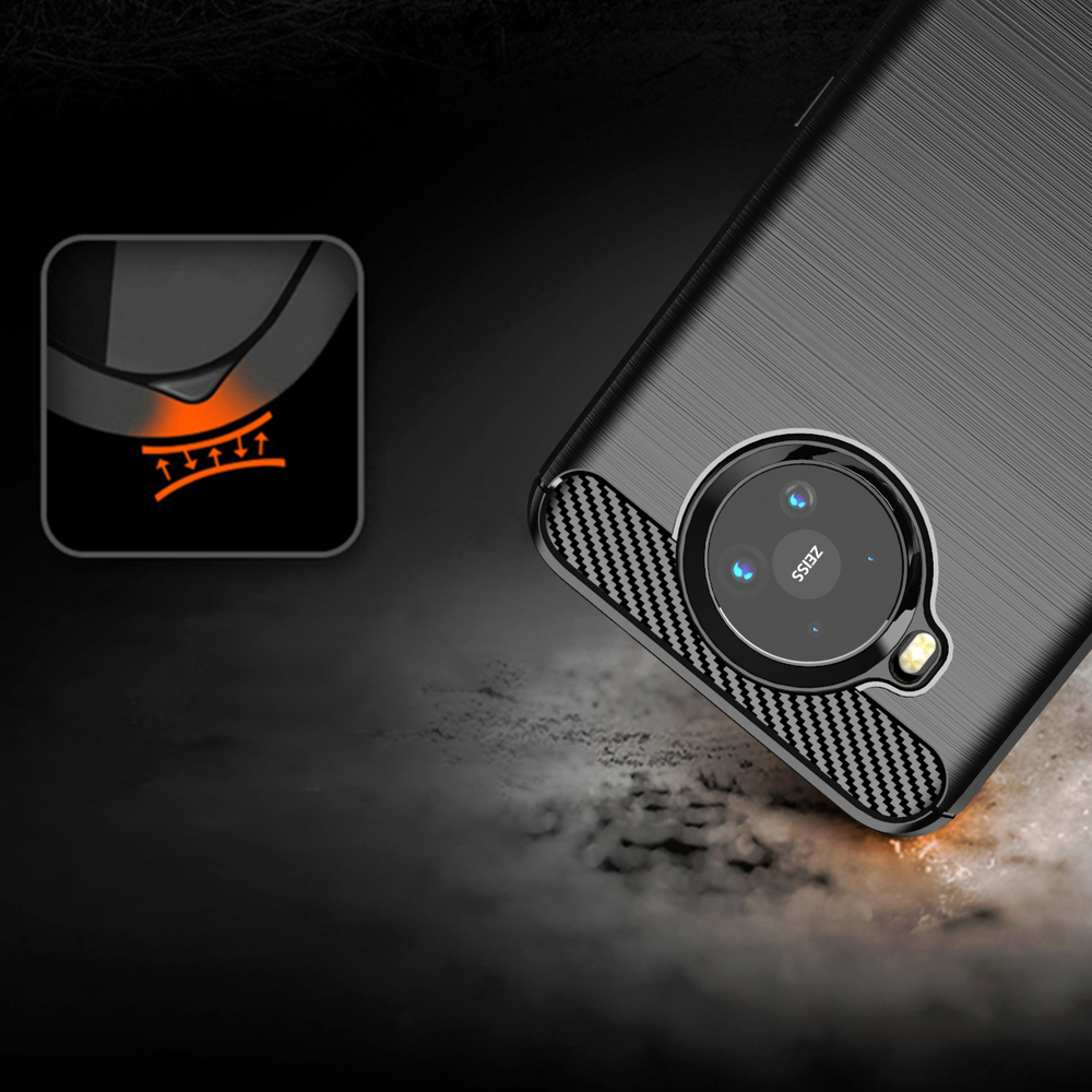 Pokrowiec Carbon Case czarny Nokia 8.3 5G / 9 Pokrowiec Carbon Case czarny Nokia 8.3 5G / 9