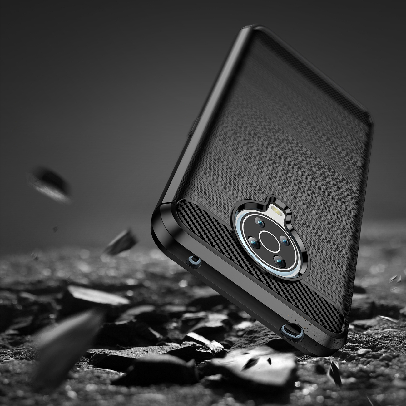 Pokrowiec Carbon Case czarny Nokia G10 / 7 Pokrowiec Carbon Case czarny Nokia G10 / 7