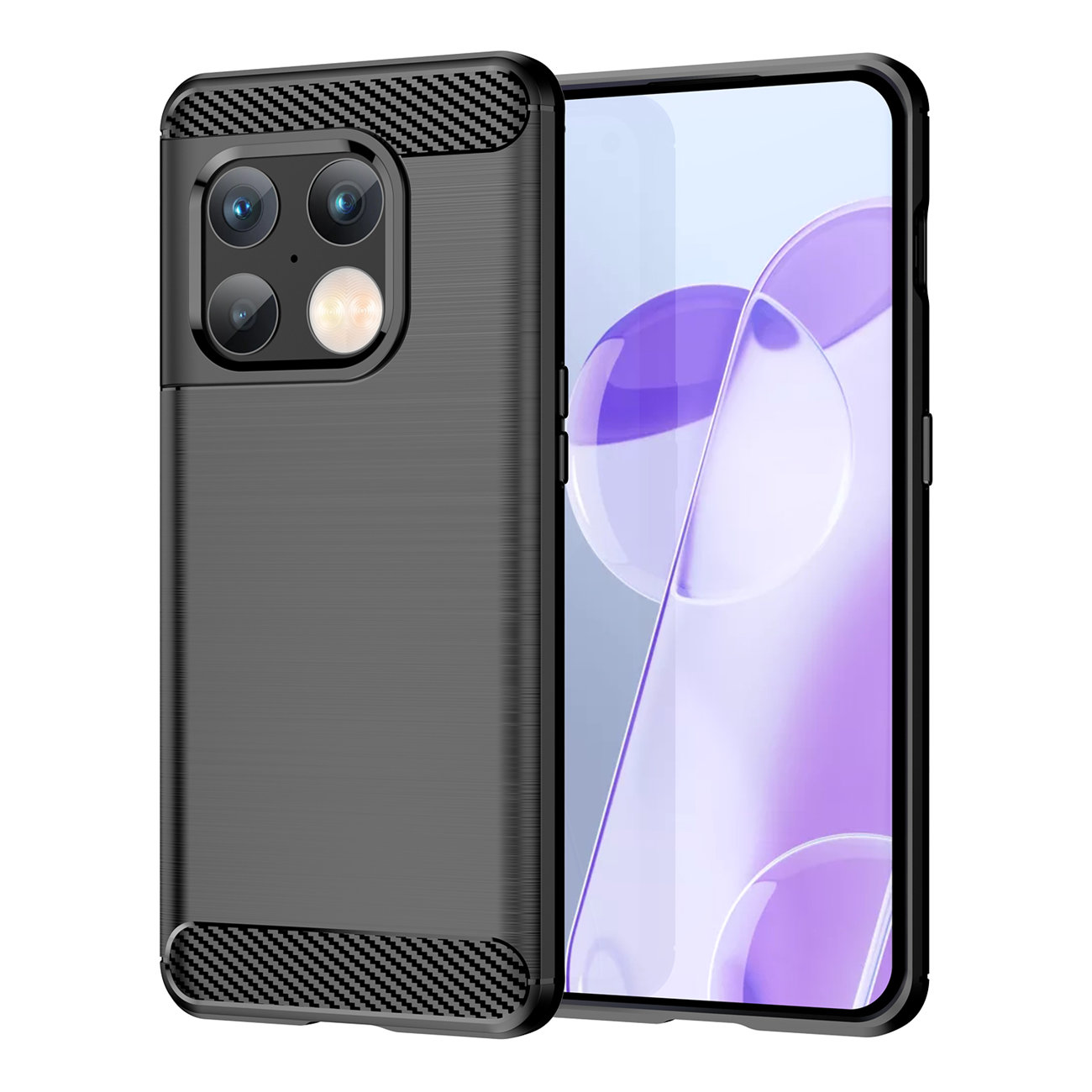 Pokrowiec Carbon Case czarny OnePlus 10 Pro