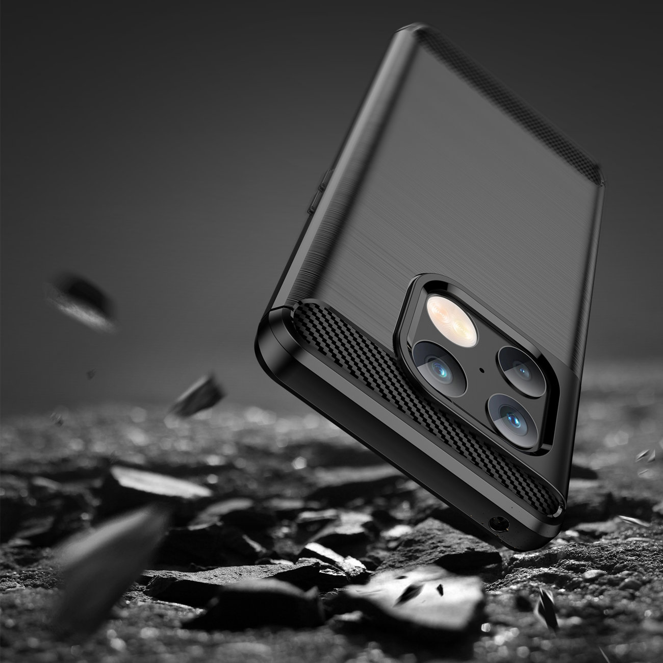 Pokrowiec Carbon Case czarny OnePlus 10 Pro / 7