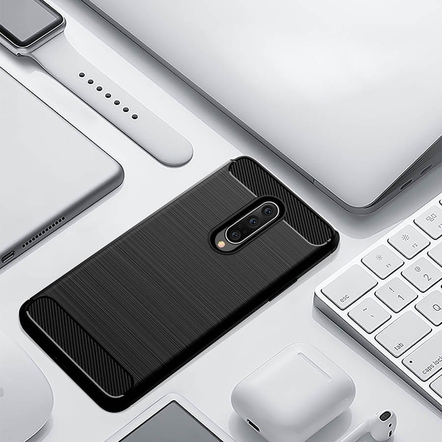 Pokrowiec Carbon Case czarny OnePlus 7 Pro / 3 Pokrowiec Carbon Case czarny OnePlus 7 Pro / 3