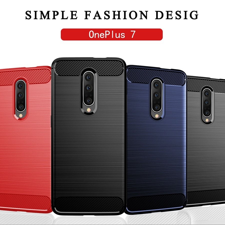 Pokrowiec Carbon Case czarny OnePlus 7 Pro / 4 Pokrowiec Carbon Case czarny OnePlus 7 Pro / 4