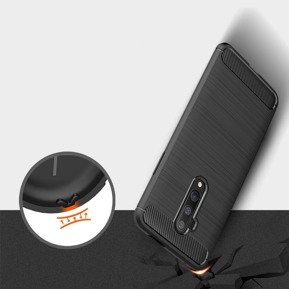 Pokrowiec Carbon Case czarny OnePlus 7T Pro / 2 Pokrowiec Carbon Case czarny OnePlus 7T Pro / 2