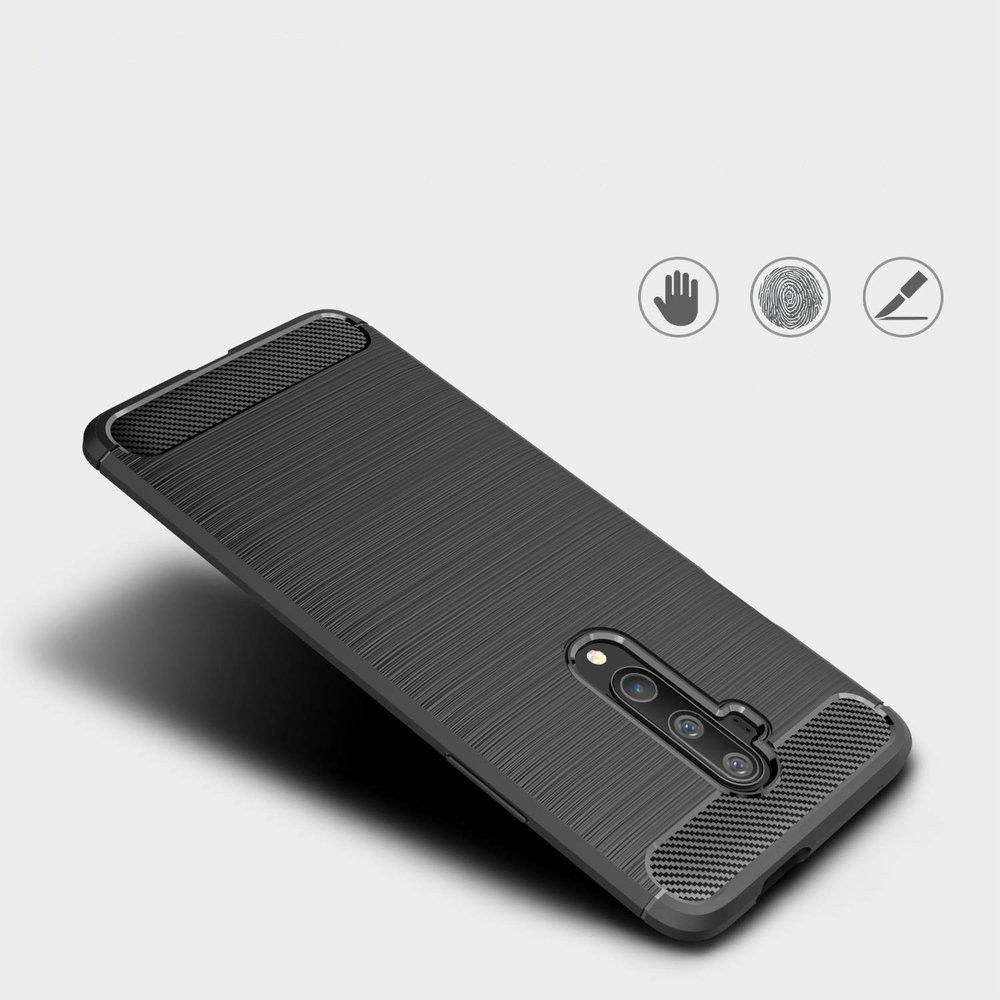 Pokrowiec Carbon Case czarny OnePlus 7T Pro / 4 Pokrowiec Carbon Case czarny OnePlus 7T Pro / 4