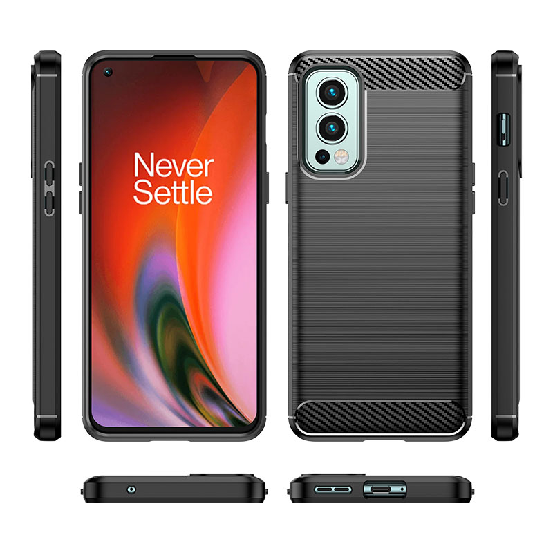 Pokrowiec Carbon Case czarny OnePlus Nord 2 5G / 6 Pokrowiec Carbon Case czarny OnePlus Nord 2 5G / 6
