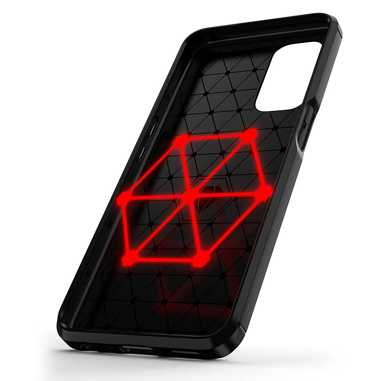 Pokrowiec Carbon Case czarny OnePlus Nord N200 5G / 5