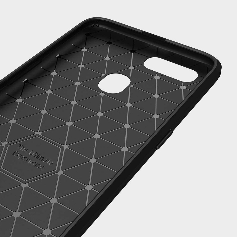Pokrowiec Carbon Case czarny Oppo A12 / 4