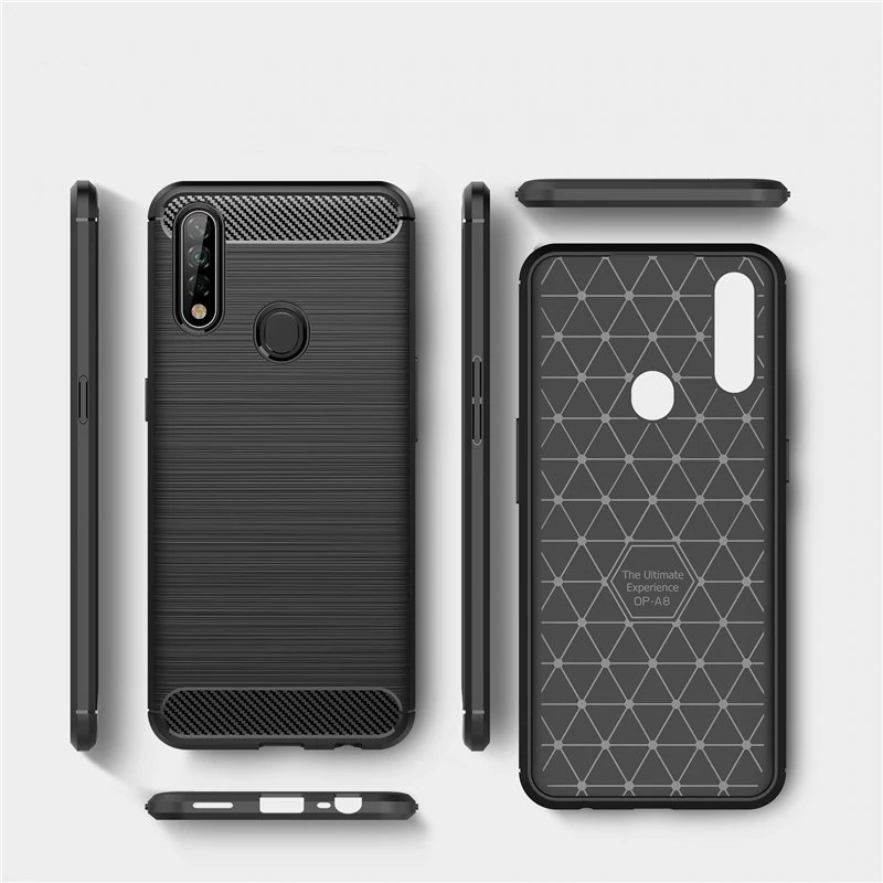 Pokrowiec Carbon Case czarny Oppo A31 / 2
