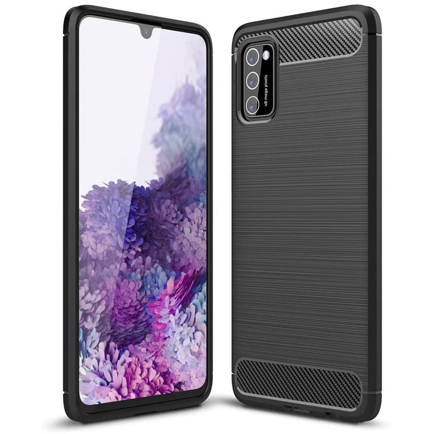 Pokrowiec Carbon Case czarny Oppo A52