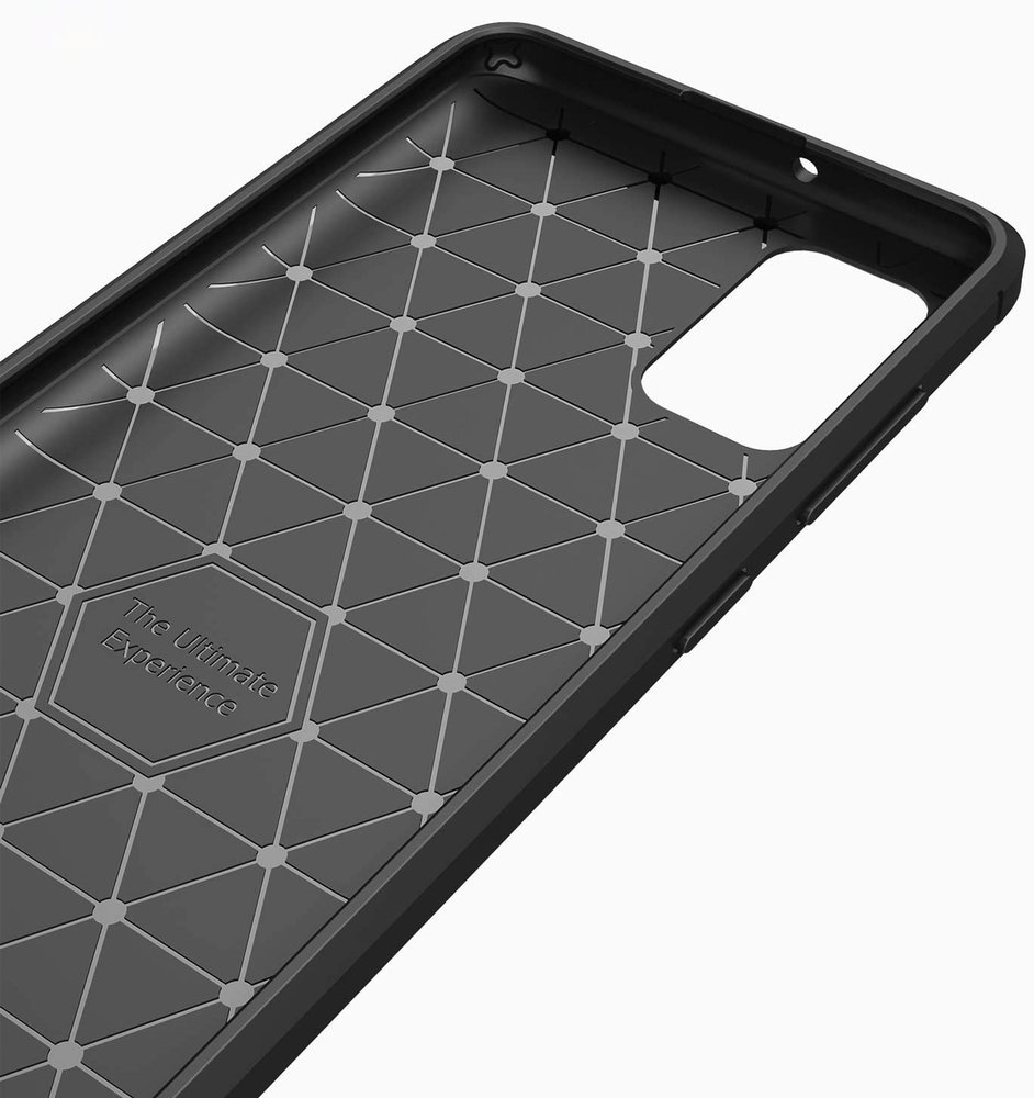 Pokrowiec Carbon Case czarny Oppo A52 / 3