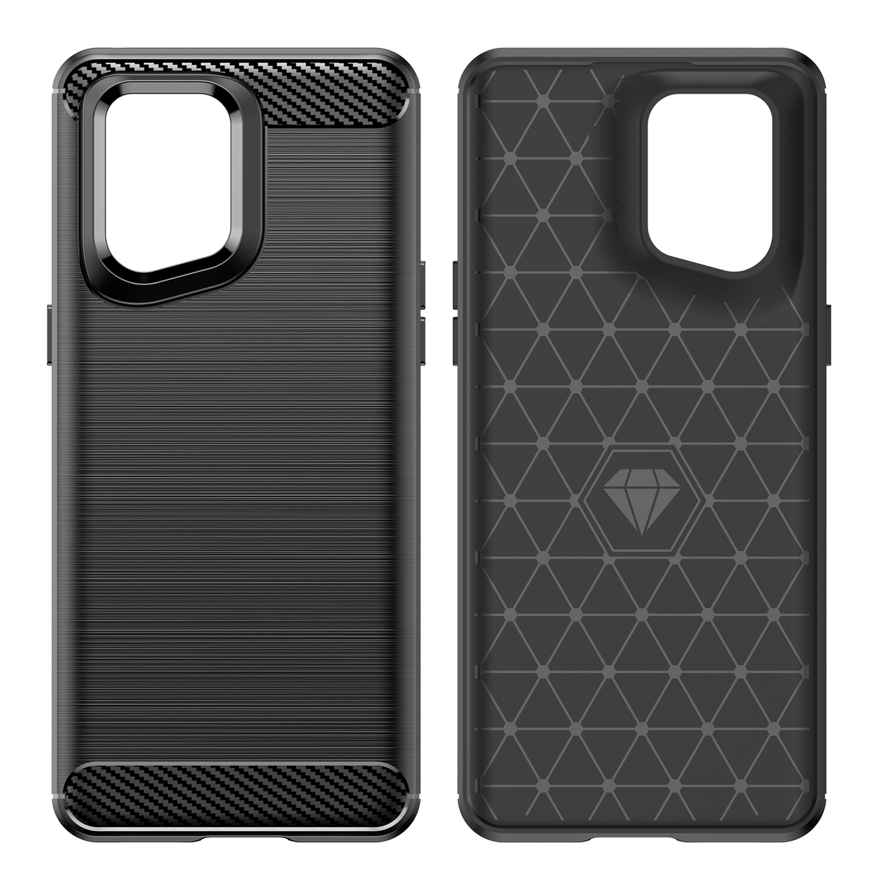 Pokrowiec Carbon Case czarny Oppo Find X5 Pro / 6