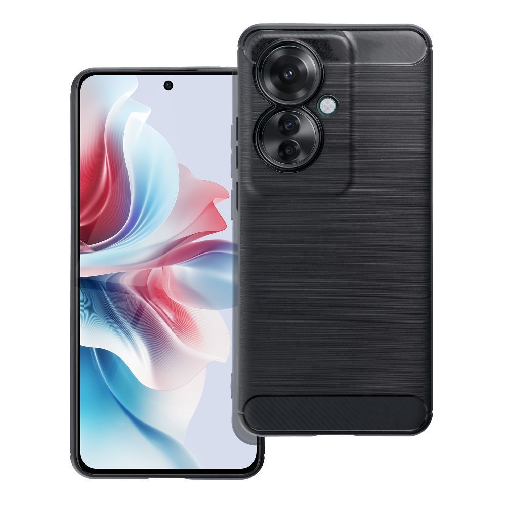 Pokrowiec Carbon Case czarny Oppo Reno 11F 5G