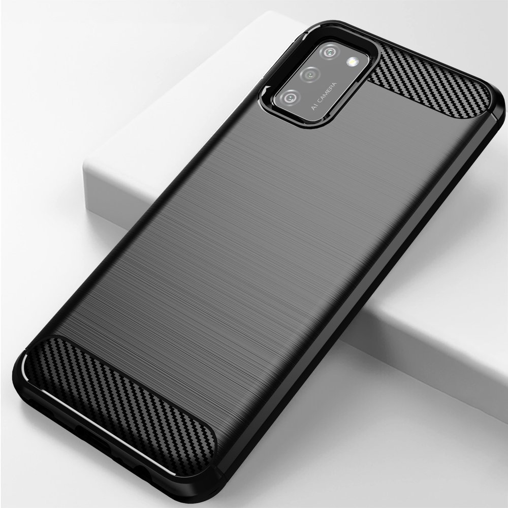 Pokrowiec Carbon Case czarny Oppo Reno 4 / 7