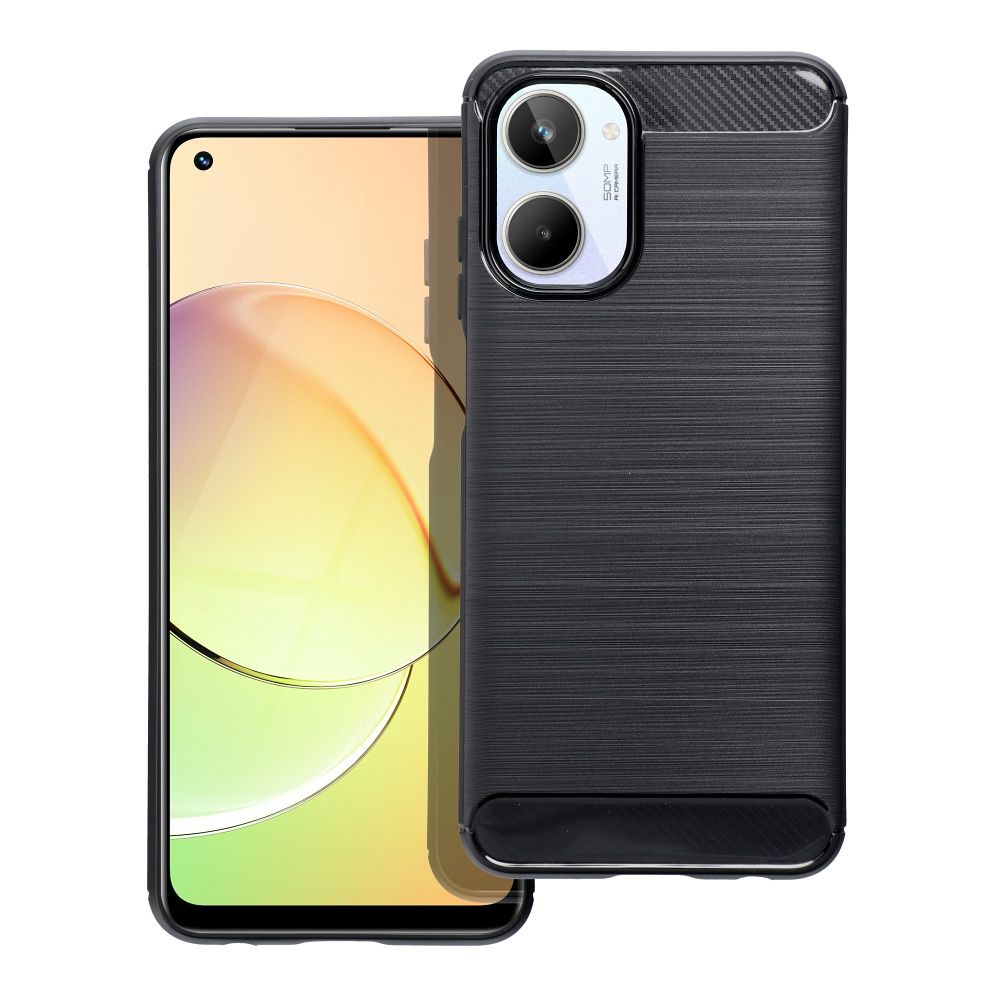 Pokrowiec Carbon Case czarny Realme 10 5G / 2 Pokrowiec Carbon Case czarny Realme 10 5G / 2
