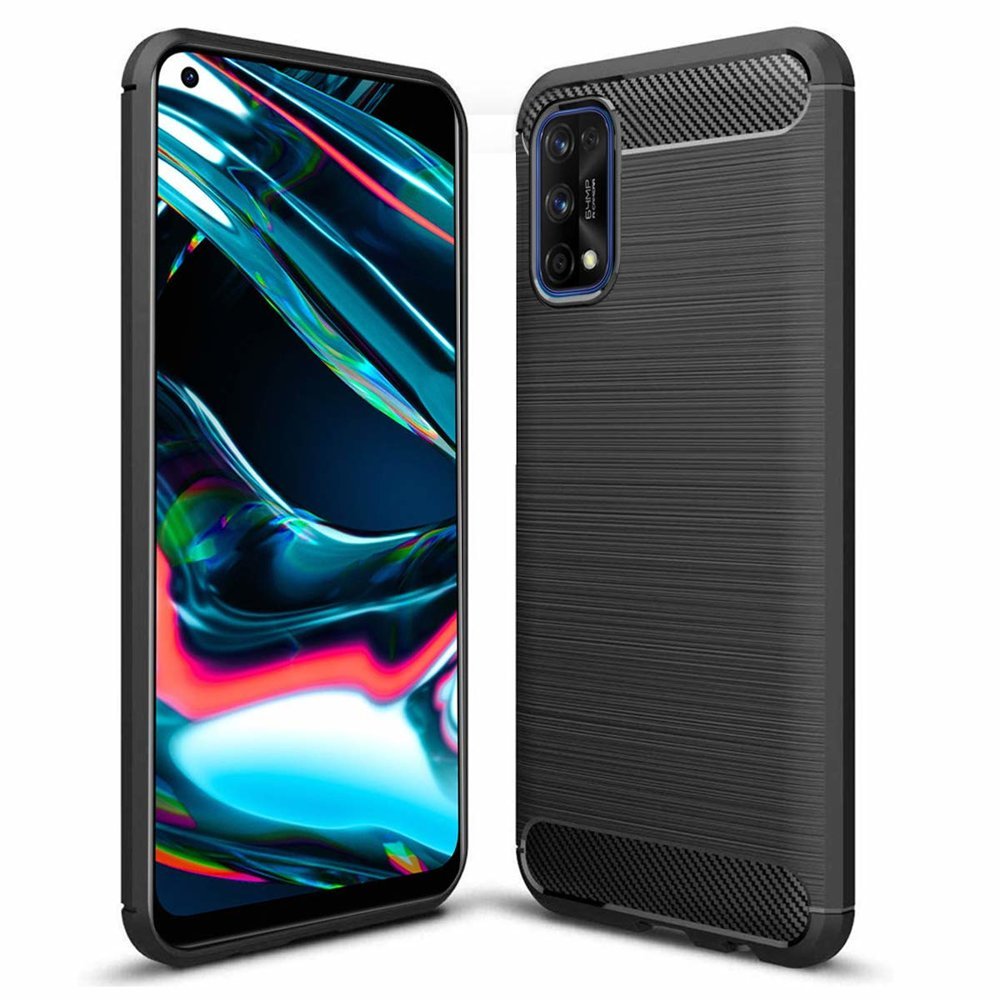 Pokrowiec Carbon Case czarny Realme 7 Pro