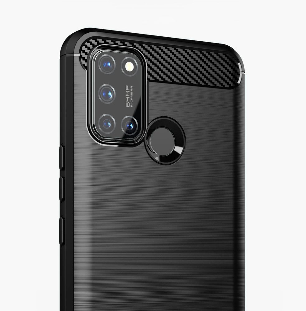 Pokrowiec Carbon Case czarny Realme 7i / 5
