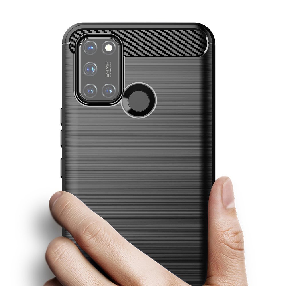 Pokrowiec Carbon Case czarny Realme 7i / 6