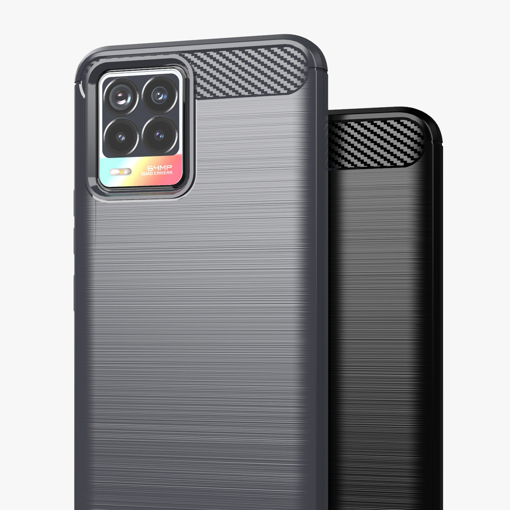 Pokrowiec Carbon Case czarny Realme 8 5G / 5 Pokrowiec Carbon Case czarny Realme 8 5G / 5