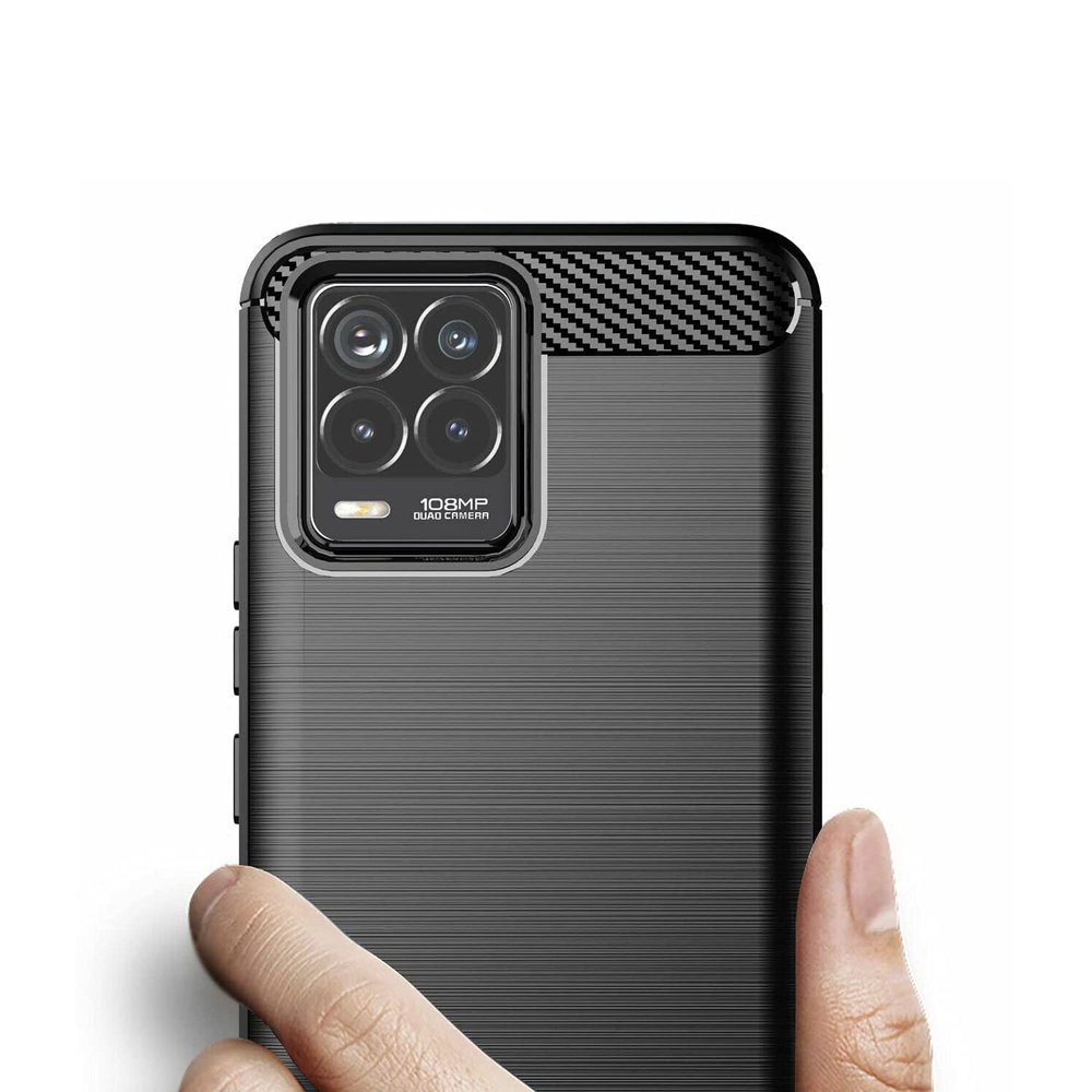 Pokrowiec Carbon Case czarny Realme 8 Pro / 3