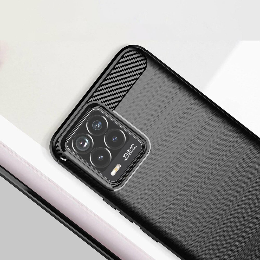 Pokrowiec Carbon Case czarny Realme 8 Pro / 4