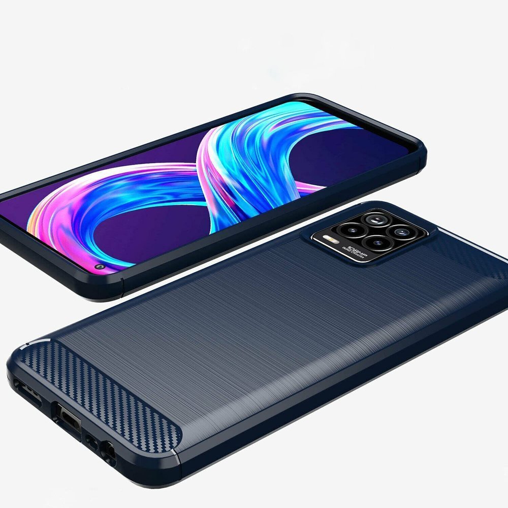 Pokrowiec Carbon Case czarny Realme 8 Pro / 7