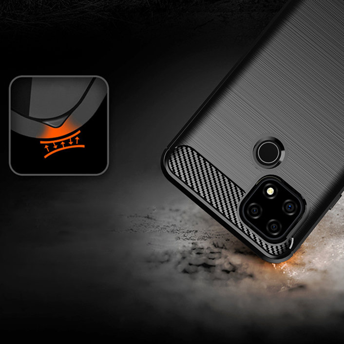 Pokrowiec Carbon Case czarny Realme C21 / 9