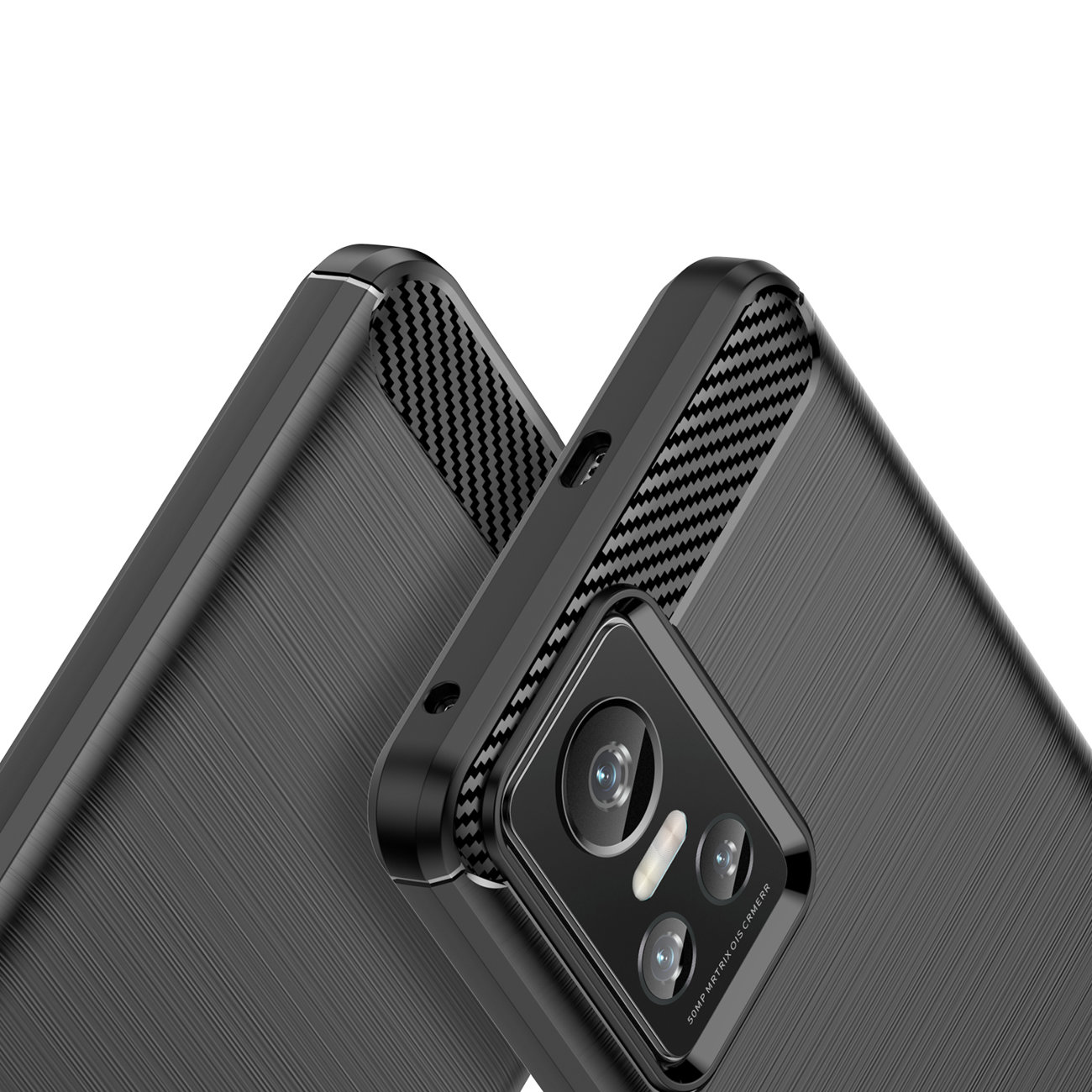 Pokrowiec Carbon Case czarny Realme GT Neo 3 / 4