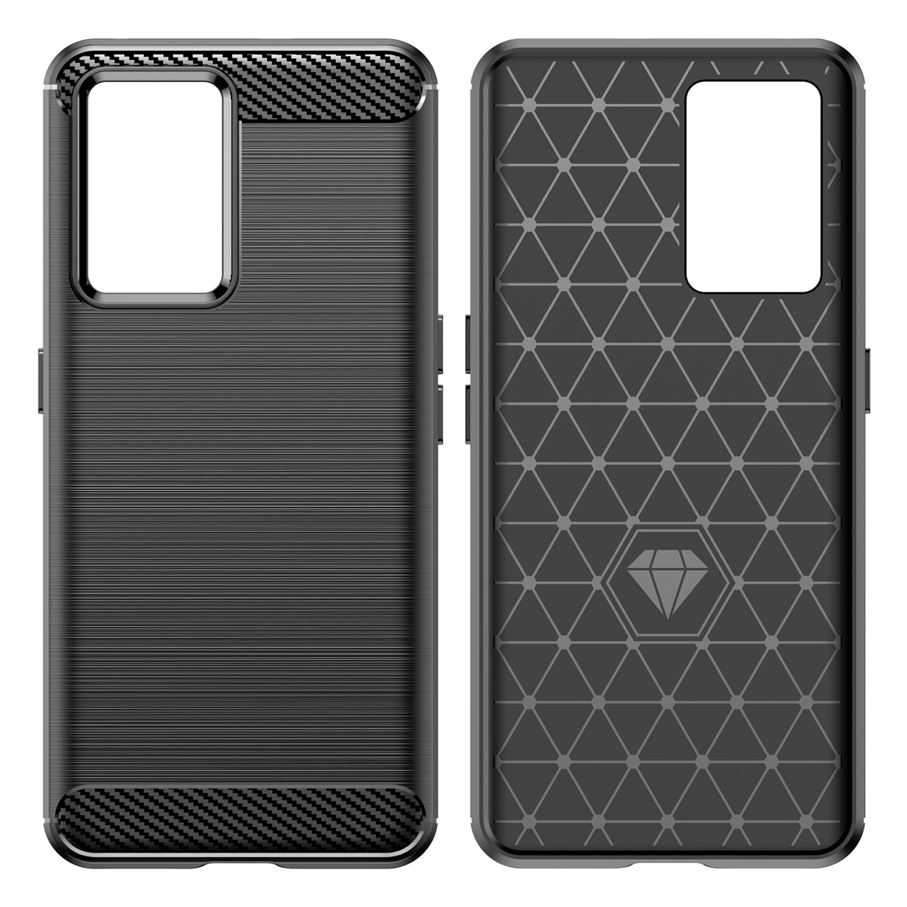Pokrowiec Carbon Case czarny Realme GT Neo 3 / 5