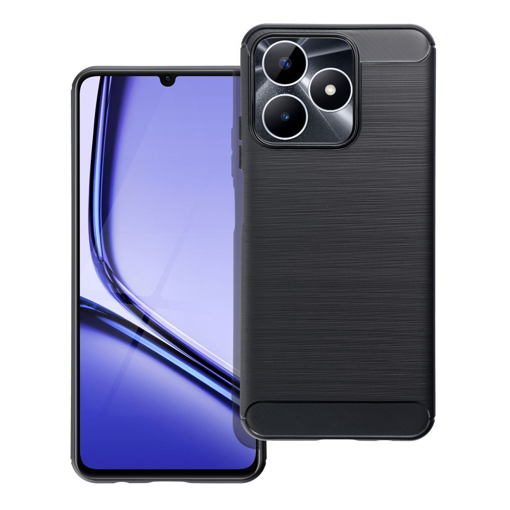 Pokrowiec Carbon Case czarny Realme Note 50