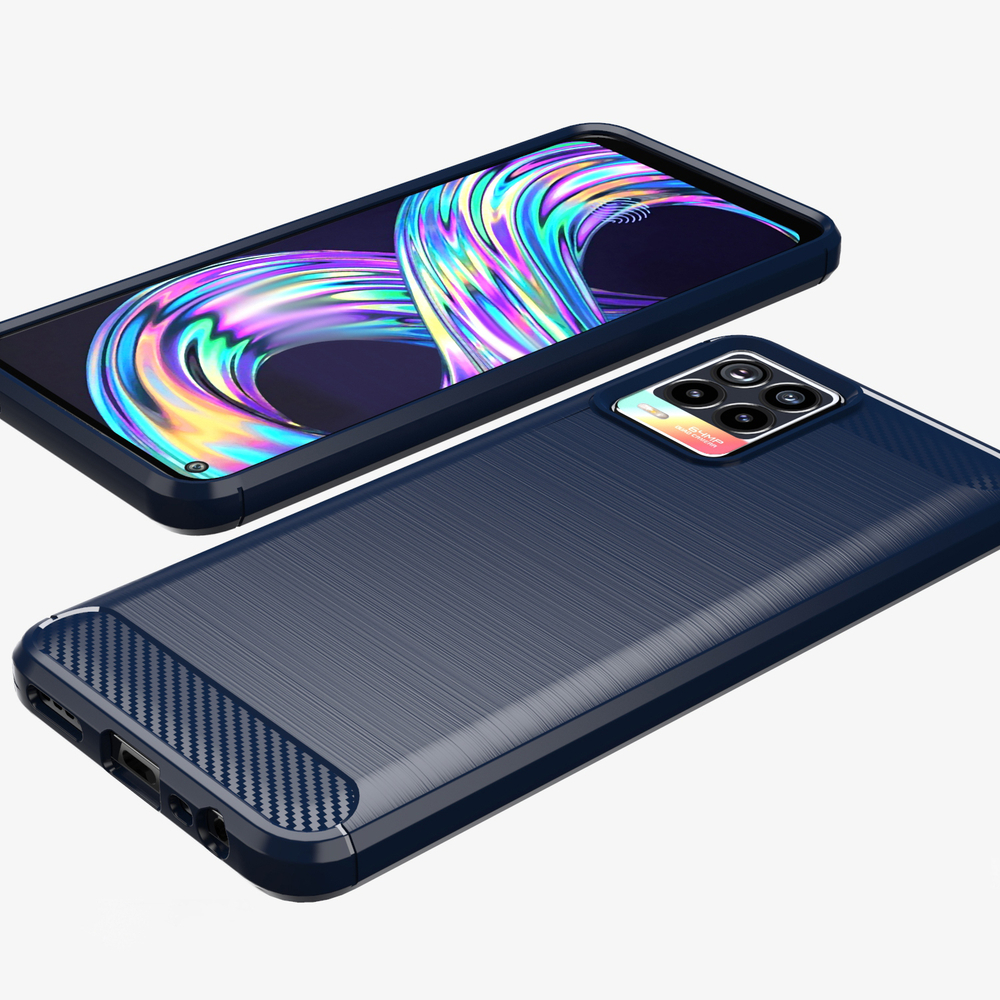 Pokrowiec Carbon Case czarny Realme V13 5G / 3