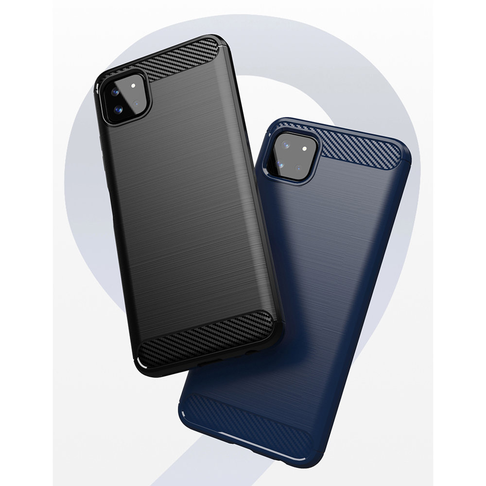 Pokrowiec Carbon Case czarny Samsung Galaxy A22 5G / 3