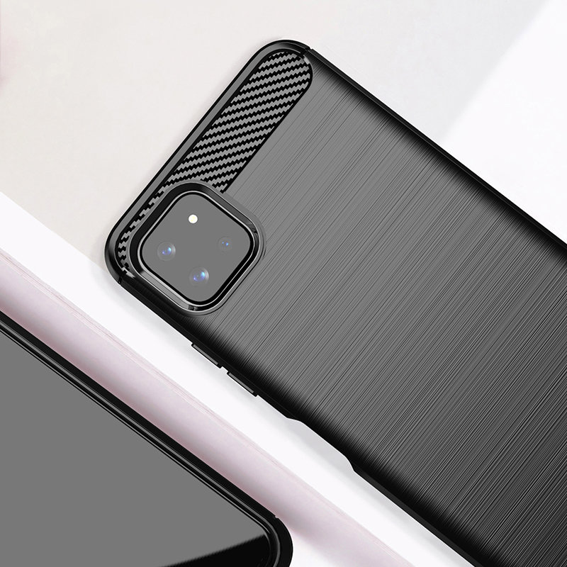 Pokrowiec Carbon Case czarny Samsung Galaxy A22 5G / 6