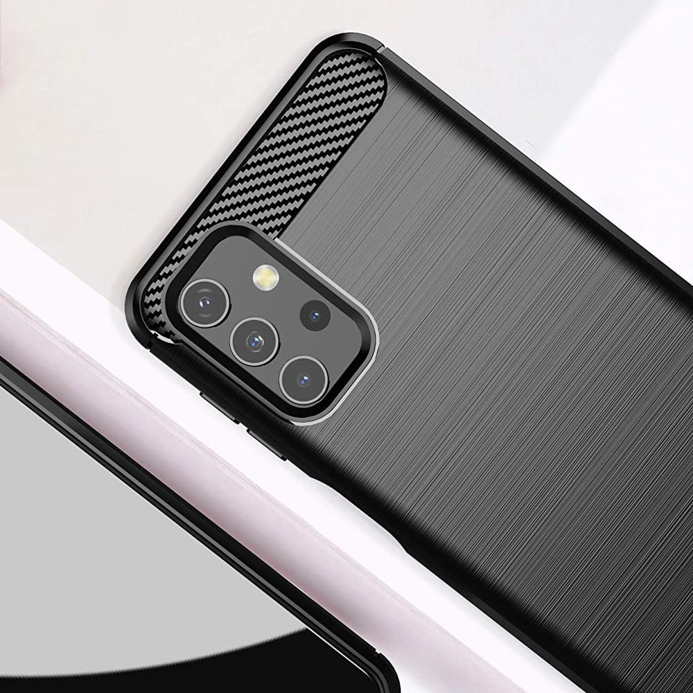 Pokrowiec Carbon Case czarny Samsung Galaxy A32 4G / 5 Pokrowiec Carbon Case czarny Samsung Galaxy A32 4G / 5