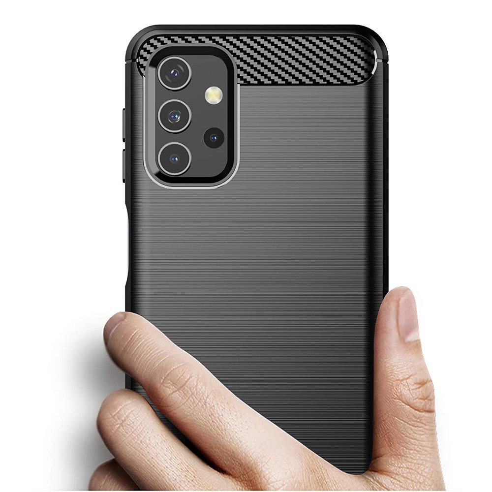 Pokrowiec Carbon Case czarny Samsung Galaxy A32 4G / 6 Pokrowiec Carbon Case czarny Samsung Galaxy A32 4G / 6