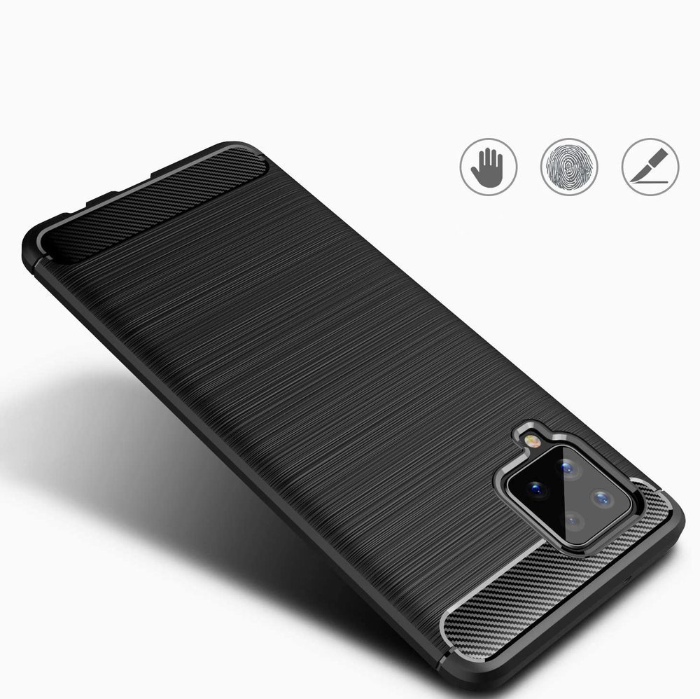 Pokrowiec Carbon Case czarny Samsung Galaxy A42 5G / 4