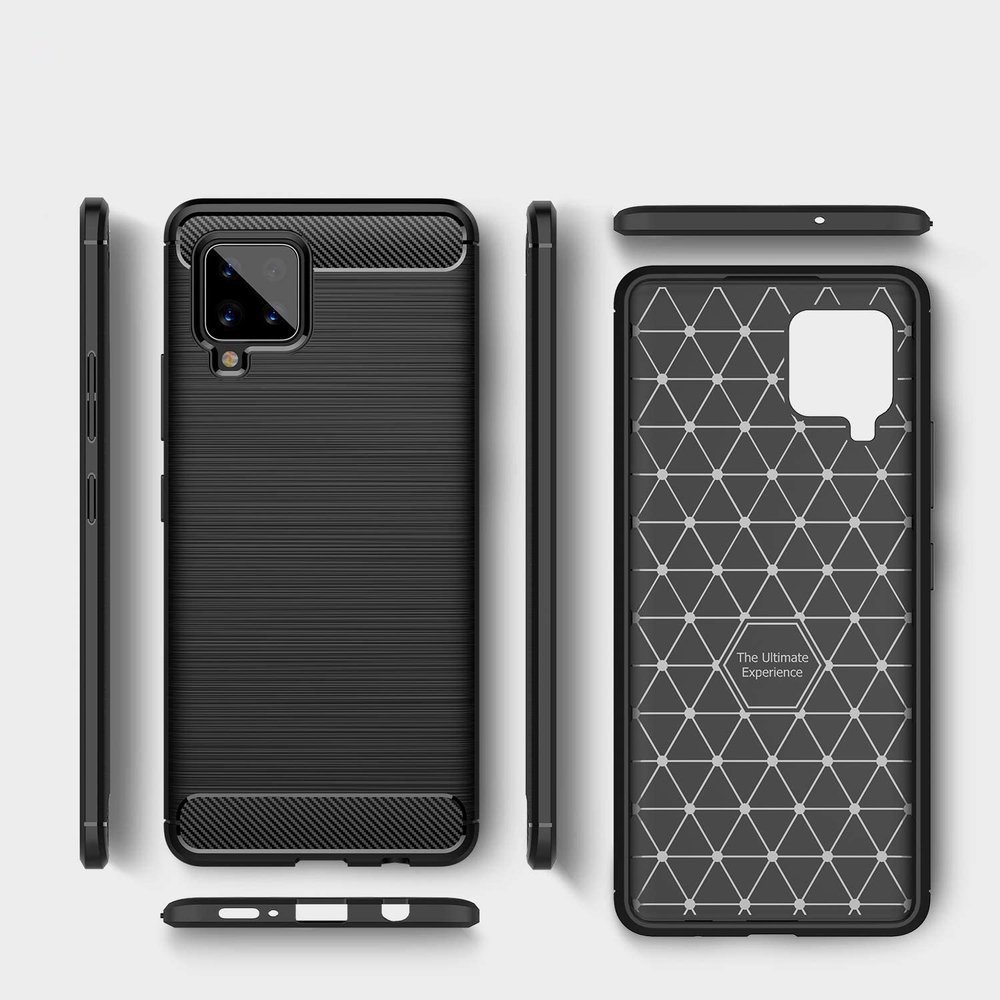 Pokrowiec Carbon Case czarny Samsung Galaxy A42 5G / 5 Pokrowiec Carbon Case czarny Samsung Galaxy A42 5G / 5