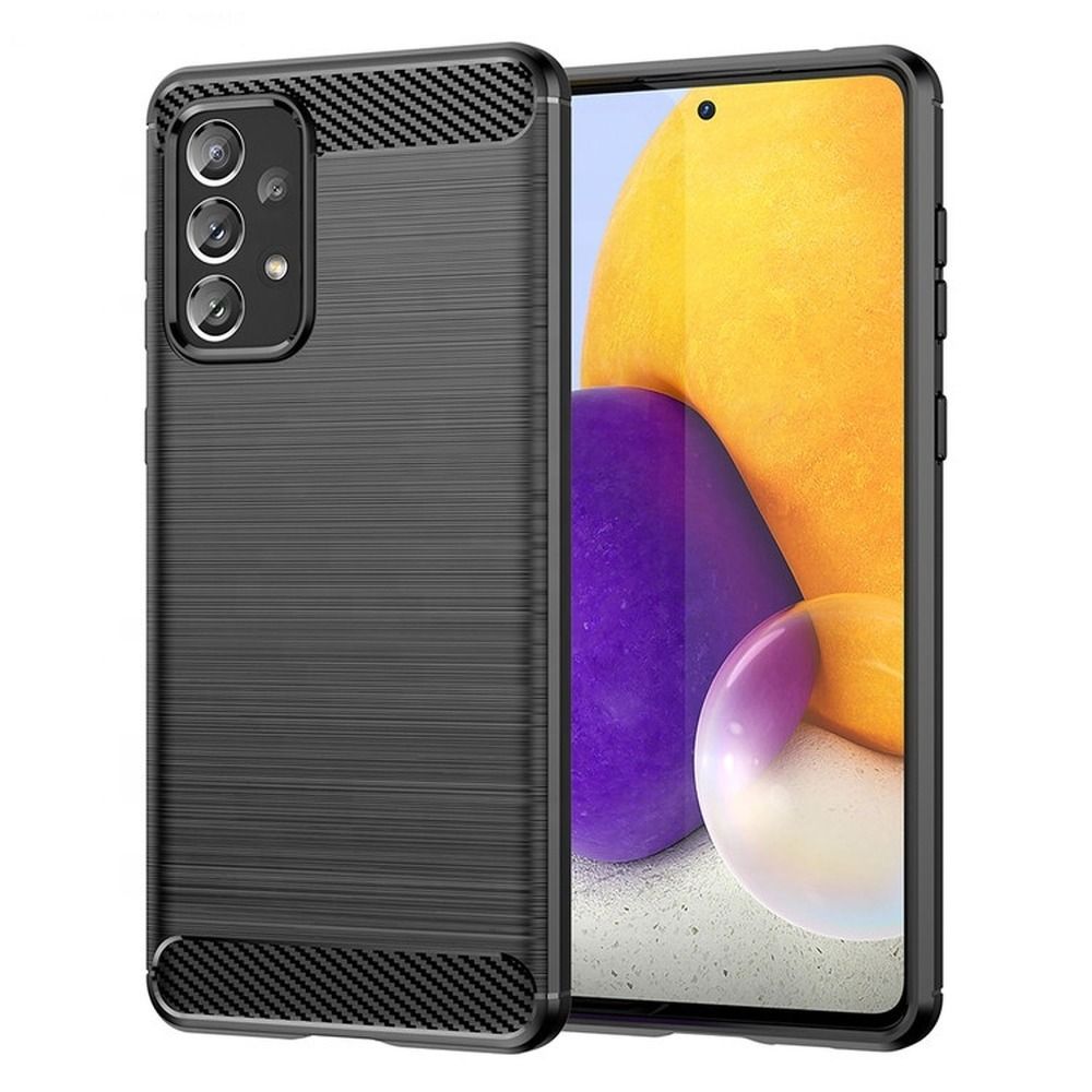 Pokrowiec Carbon Case czarny Samsung A72
