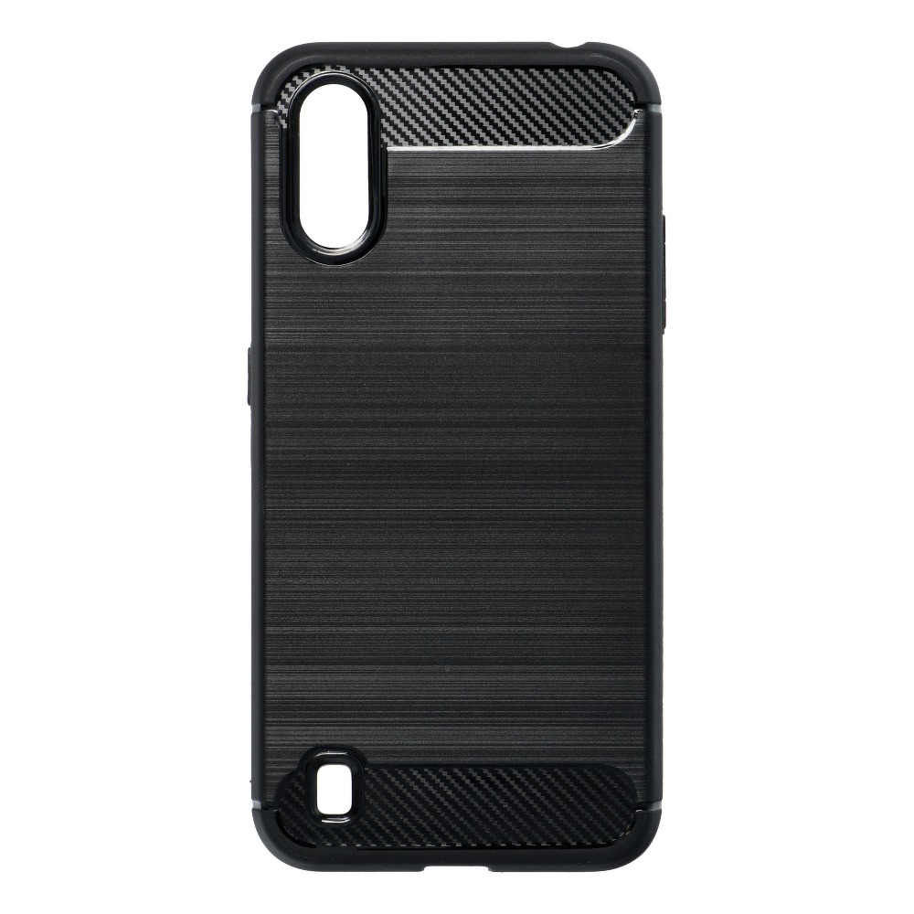 Pokrowiec Carbon Case czarny Samsung Galaxy A01 Pokrowiec Carbon Case czarny Samsung Galaxy A01