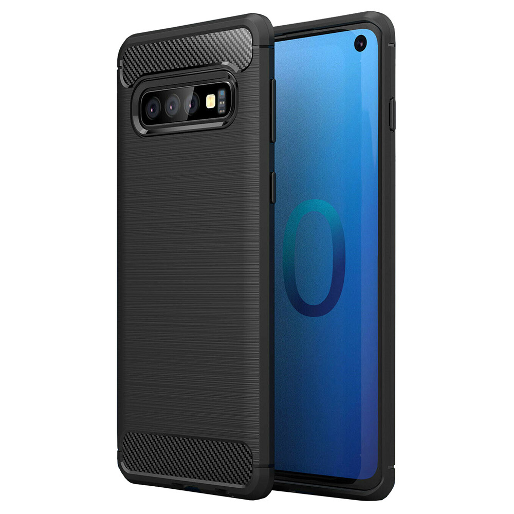 Pokrowiec Carbon Case czarny Samsung Galaxy A01