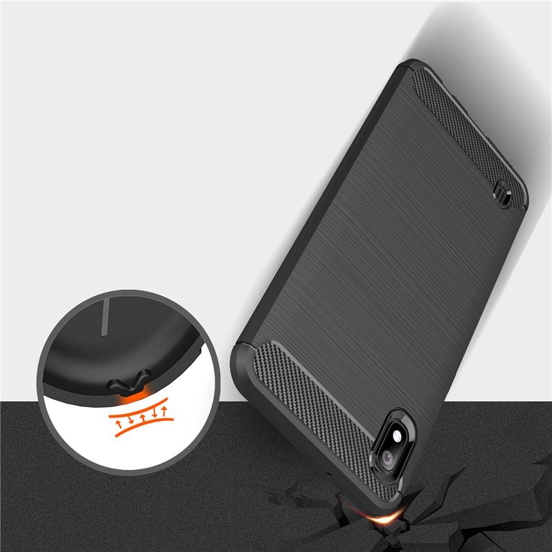 Pokrowiec Carbon Case czarny Samsung Galaxy A10 / 2