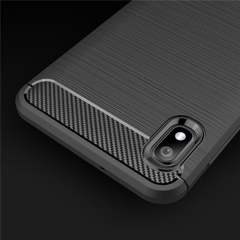 Pokrowiec Carbon Case czarny Samsung Galaxy A10 / 3